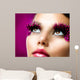 Creative Makeup False Eyelashes Wall Decal