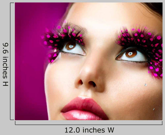 Creative Makeup False Eyelashes Wall Decal