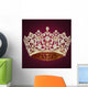 Gold Crown Wedding Wall Decal