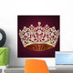 Gold Crown Wedding Wall Decal