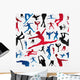 Sports Silhouettes Pattern Wall Decal