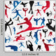 Sports Silhouettes Pattern Wall Decal