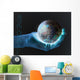 Computer Earth Wall Decal