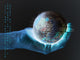 Computer Earth Wall Decal