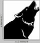 Wolf White Wall Decal
