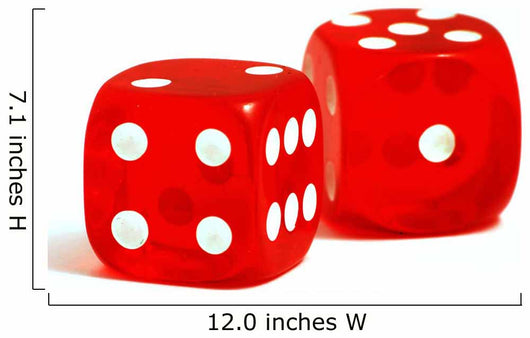 Casino Dices Wall Decal