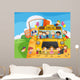 School  Bus and Wall Decal
