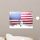 USA Flag Lacrosse Wall Decal