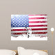 USA Flag Lacrosse Wall Decal