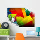 Colorful, Abstract Lacrosse Wall Decal
