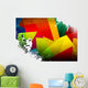 Colorful, Abstract Lacrosse Wall Decal