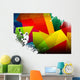 Colorful, Abstract Lacrosse Wall Decal