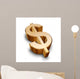 3D Golden Dollar Symbol Wall Decal