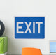 Blue Exit Sign Wall Decal