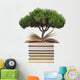 Tree and Books Wall Decal