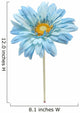 Blue Daisy Wall Decal