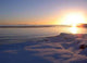 Winter Sea Sunset Wall Decal