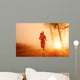 Sunrise Running Woman Wall Decal
