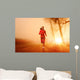 Sunrise Running Woman Wall Decal