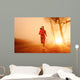 Sunrise Running Woman Wall Decal