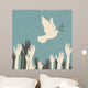 Group Hands and Dove Wall Decal