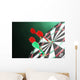 Dart Board with Darts Wall Decal