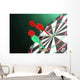 Dart Board with Darts Wall Decal
