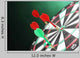 Dart Board with Darts Wall Decal