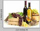 Wine Barrel Bottles and Glasses Wall Decal