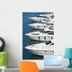 White Motor Yacht over Wall Decal