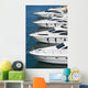 White Motor Yacht over Wall Decal