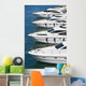 White Motor Yacht over Wall Decal