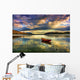Red Boat under Colorful Wall Decal