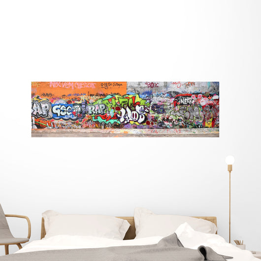 Wall with Graffiti Wall Decal