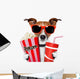 Dog Watching Movie Wall Decal