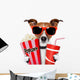 Dog Watching Movie Wall Decal