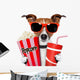 Dog Watching Movie Wall Decal