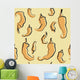 Seamless Texture with Peppers Wall Decal