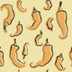 Seamless Texture with Peppers Wall Decal