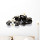 Black Spa Stones with Wall Decal