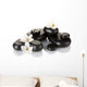 Black Spa Stones with Wall Decal