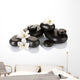 Black Spa Stones with Wall Decal