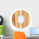 3D "O" Font Ash Wood Wall Decal