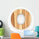 3D "O" Font Ash Wood Wall Decal
