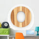 3D "O" Font Ash Wood Wall Decal