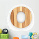 3D "O" Font Ash Wood Wall Decal
