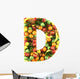 Letter D Healthy Wall Decal