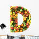 Letter D Healthy Wall Decal