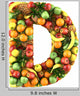 Letter D Healthy Wall Decal