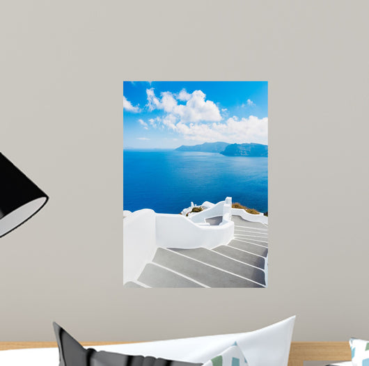 Santorini Island Greece Stairway Wall Decal